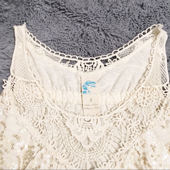 Anthropologie C. Keer Bordurette Tank Top/Cami - Picture 4 of 5